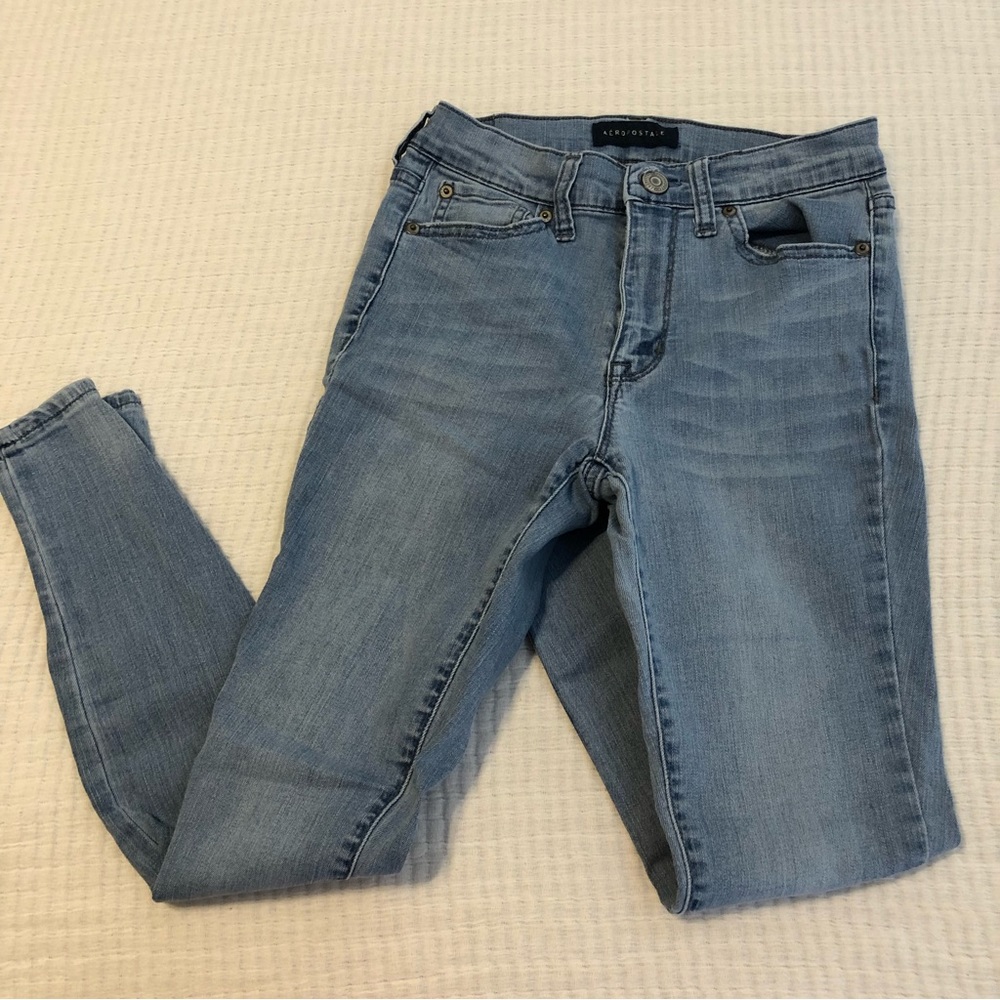 Aeropostale High Rise Skinny Jeans (2 Short)